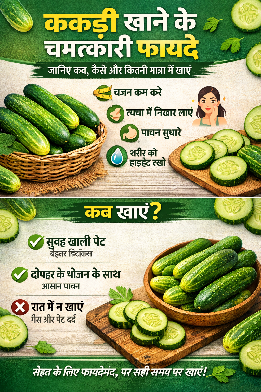 ककड़ी खाने के चमत्कारी फायदे