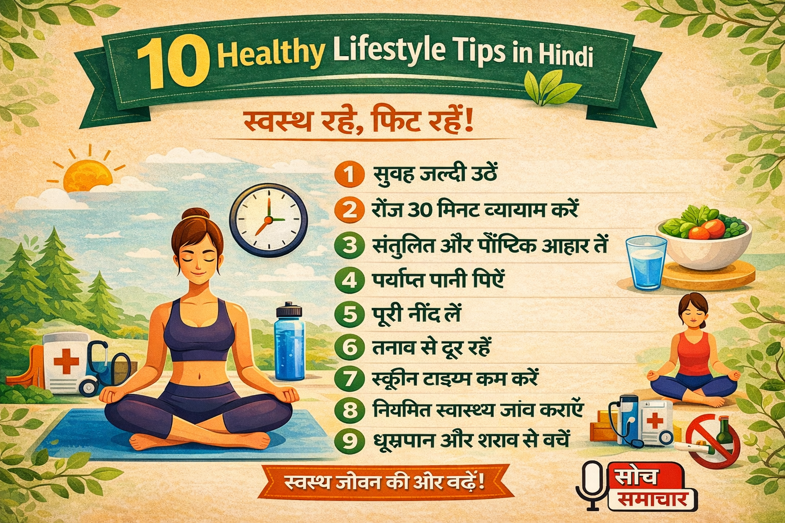 Healthy Lifestyle Tips in Hindi